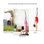 Barre parallele singole in legno Supporto per esercizi capovolti Supporto per flessioni, dimensioni: 50 cm, Wooden Push-up Bracket