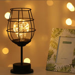 Lampada da tavolo a LED in stile retrò classico in ferro Lampada da lettura Lampada da lettura Luce notturna Lampada da camera Illuminazione da scrivania Decorazione della casa, Red Wine Glass, Red Wine Bottle, Wake up Bottle, Separate Jug             ...