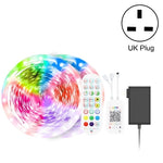 Tuta Bluetooth Smart Music Sound Control Striscia luminosa Non impermeabile 5050 RGB Striscia luminosa a LED con atmosfera colorata con telecomando a 24 tasti, 20M 360 LEDs, 30M 540 LEDs