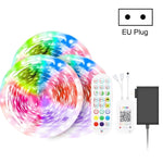 Tuta Bluetooth Smart Music Sound Control Striscia luminosa Non impermeabile 5050 RGB Striscia luminosa a LED con atmosfera colorata con telecomando a 24 tasti, 20M 360 LEDs, 30M 540 LEDs