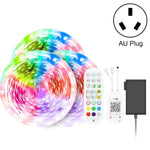 Tuta Bluetooth Smart Music Sound Control Striscia luminosa Non impermeabile 5050 RGB Striscia luminosa a LED con atmosfera colorata con telecomando a 24 tasti, 20M 360 LEDs, 30M 540 LEDs
