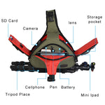 Borsa impermeabile a tracolla per fotocamera DSLR CADeN K1 con copertura antipioggia