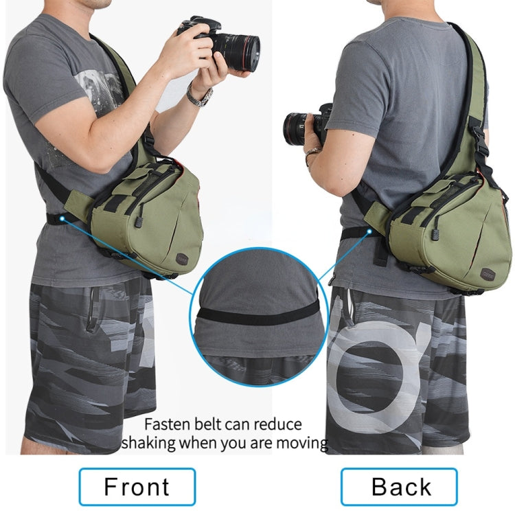 Borsa impermeabile a tracolla per fotocamera DSLR CADeN K1 con copertura antipioggia