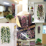 Fiore artificiale appeso a parete fiore di giglio cesto di fiori decorazioni per feste