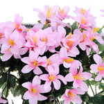 Fiore artificiale appeso a parete fiore di giglio cesto di fiori decorazioni per feste