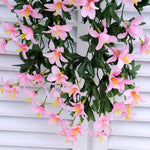 Fiore artificiale appeso a parete fiore di giglio cesto di fiori decorazioni per feste