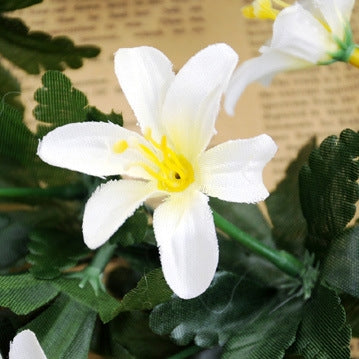 Fiore artificiale appeso a parete fiore di giglio cesto di fiori decorazioni per feste