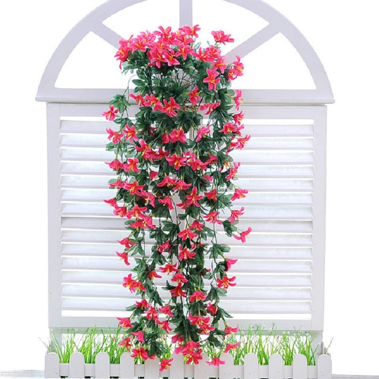 Fiore artificiale appeso a parete fiore di giglio cesto di fiori decorazioni per feste