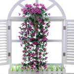 Fiore artificiale appeso a parete fiore di giglio cesto di fiori decorazioni per feste