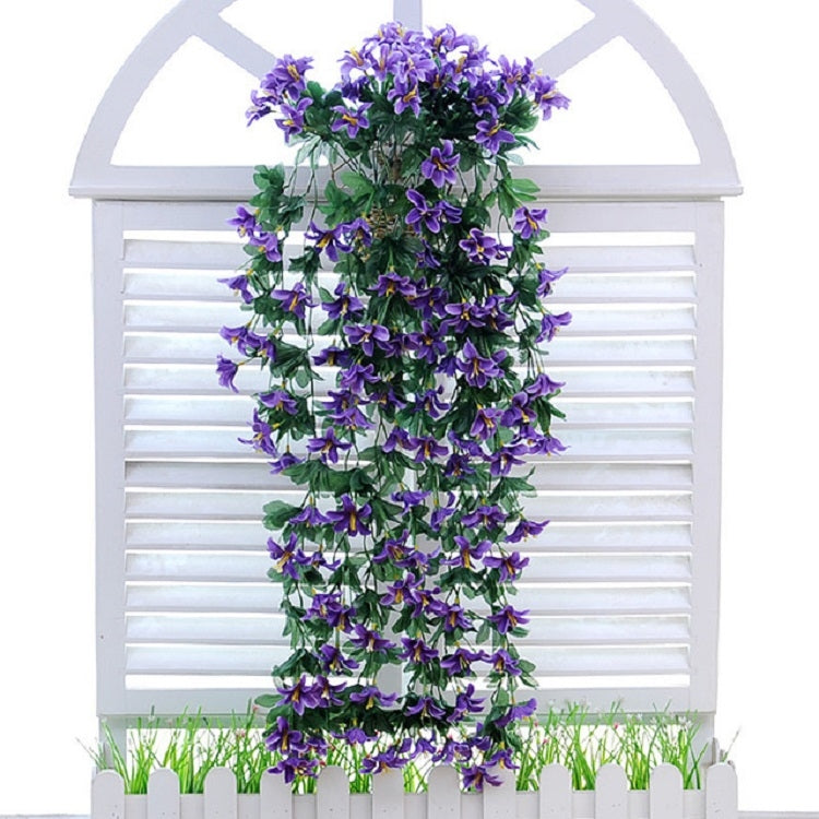 Fiore artificiale appeso a parete fiore di giglio cesto di fiori decorazioni per feste