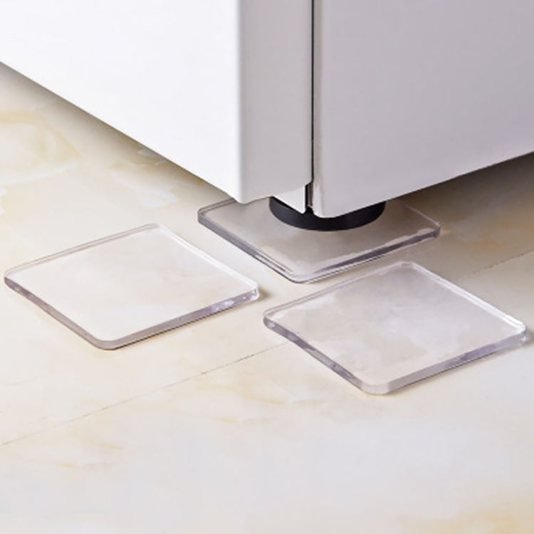 Tappetino in silicone trasparente per lavatrice da 4 pezzi Tappetino anti-vibrazione antiscivolo Tappetino ammortizzante, Shock Absorbing Silicone Pad