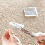 Tappetino in silicone trasparente per lavatrice da 4 pezzi Tappetino anti-vibrazione antiscivolo Tappetino ammortizzante, Shock Absorbing Silicone Pad