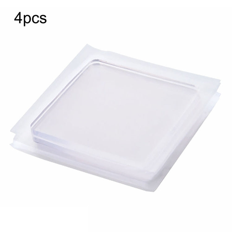 Tappetino in silicone trasparente per lavatrice da 4 pezzi Tappetino anti-vibrazione antiscivolo Tappetino ammortizzante, Shock Absorbing Silicone Pad