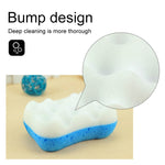 2 pezzi di spugna da bagno per la cura della pelle profonda, detergente esfoliante, spazzola per spugna da doccia, Deep Skin Care Bath Sponge