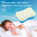 2 pezzi di spugna da bagno per la cura della pelle profonda, detergente esfoliante, spazzola per spugna da doccia, Deep Skin Care Bath Sponge