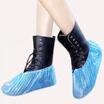 Copriscarpe da esterno spesso in plastica monouso CPE Rainy Day da 100 pezzi, 3g, 1.5g