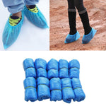 Copriscarpe da esterno spesso in plastica monouso CPE Rainy Day da 100 pezzi, 3g, 1.5g