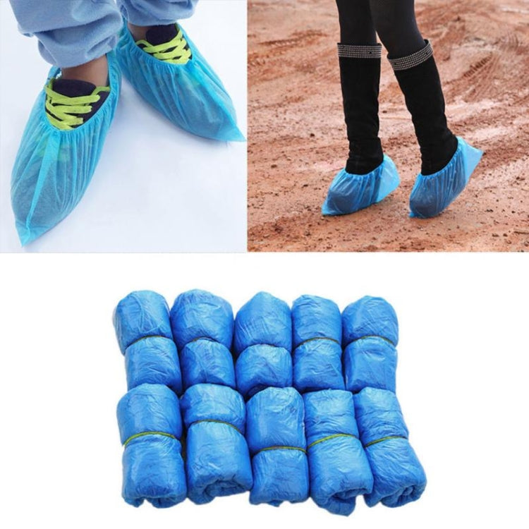 Copriscarpe da esterno spesso in plastica monouso CPE Rainy Day da 100 pezzi, 3g, 1.5g