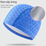 Cuffia da nuoto paraorecchie comoda impermeabile in PU a mezzaluna per adulti, Adult Swimming Cap(Silver Grey), Adult Swimming Cap(Dark Blue), Adult Swimming Cap(Pink), Adult Swimming Cap(Black), Adult Swimming Cap(Sky)