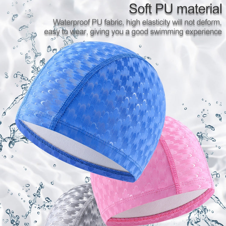Cuffia da nuoto paraorecchie comoda impermeabile in PU a mezzaluna per adulti, Adult Swimming Cap(Silver Grey), Adult Swimming Cap(Dark Blue), Adult Swimming Cap(Pink), Adult Swimming Cap(Black), Adult Swimming Cap(Sky)