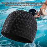 Cuffia da nuoto paraorecchie comoda impermeabile in PU a mezzaluna per adulti, Adult Swimming Cap(Silver Grey), Adult Swimming Cap(Dark Blue), Adult Swimming Cap(Pink), Adult Swimming Cap(Black), Adult Swimming Cap(Sky)