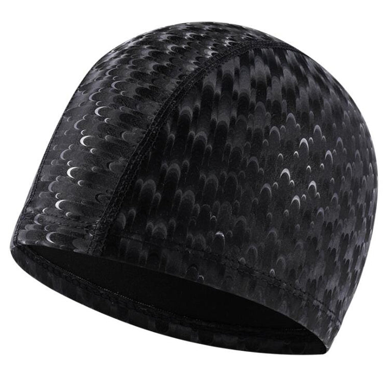 Cuffia da nuoto paraorecchie comoda impermeabile in PU a mezzaluna per adulti, Adult Swimming Cap(Silver Grey), Adult Swimming Cap(Dark Blue), Adult Swimming Cap(Pink), Adult Swimming Cap(Black), Adult Swimming Cap(Sky)