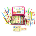 Strumenti matematici per l'apprendimento precoce Montessori Stick digitale Sussidi didattici per bambini nella scuola materna