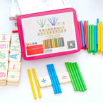 Strumenti matematici per l'apprendimento precoce Montessori Stick digitale Sussidi didattici per bambini nella scuola materna