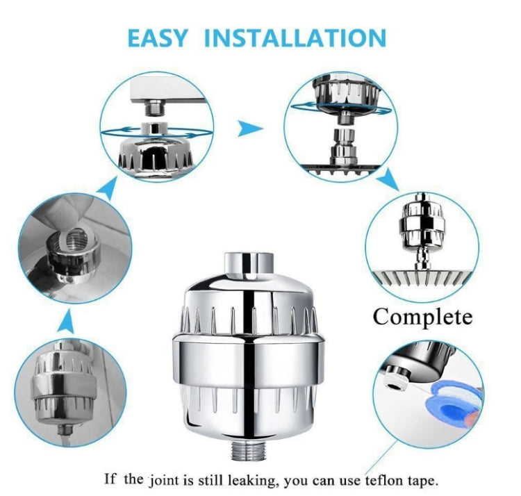 Set doccia con acqua purificatore filtro acqua di balneazione filtro per doccia da bagno a 10-15 strati di carbone attivo, Activated Carbon Filter