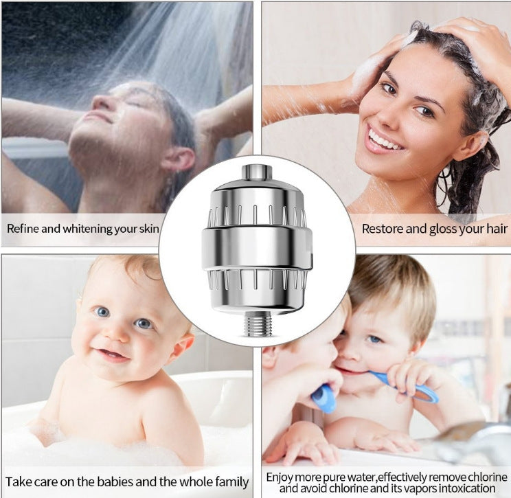 Set doccia con acqua purificatore filtro acqua di balneazione filtro per doccia da bagno a 10-15 strati di carbone attivo, Activated Carbon Filter