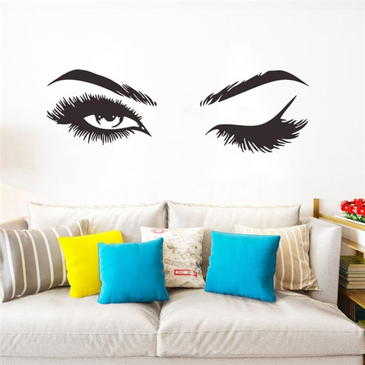 2 pezzi/set adesivo da parete per sopracciglia, decorazione per studio di bellezza, negozio di cosmetici, 57x19cm, 125x40cm