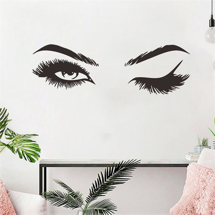 2 pezzi/set adesivo da parete per sopracciglia, decorazione per studio di bellezza, negozio di cosmetici, 57x19cm, 125x40cm