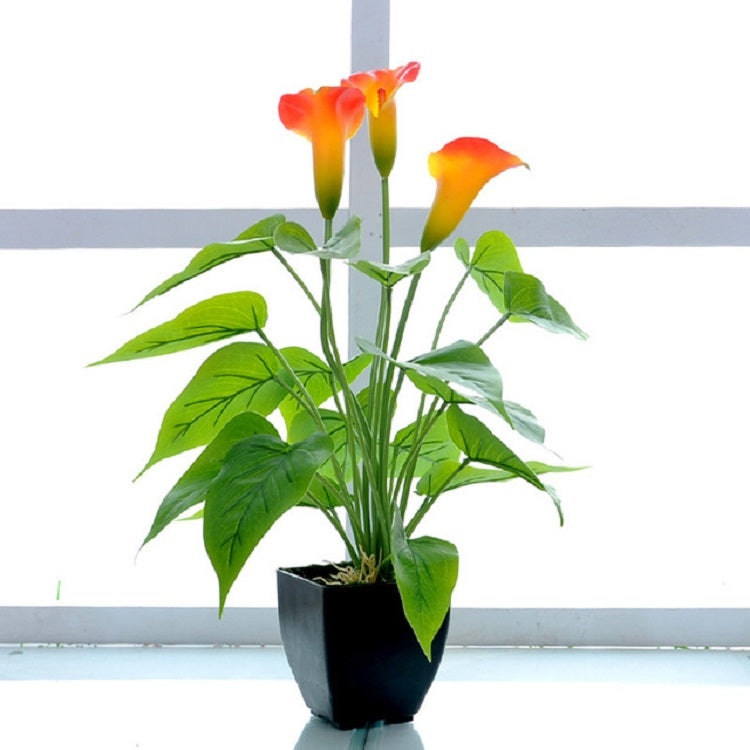 Fiore artificiale Calla Pianta in vaso Decorazione domestica Pianta verde