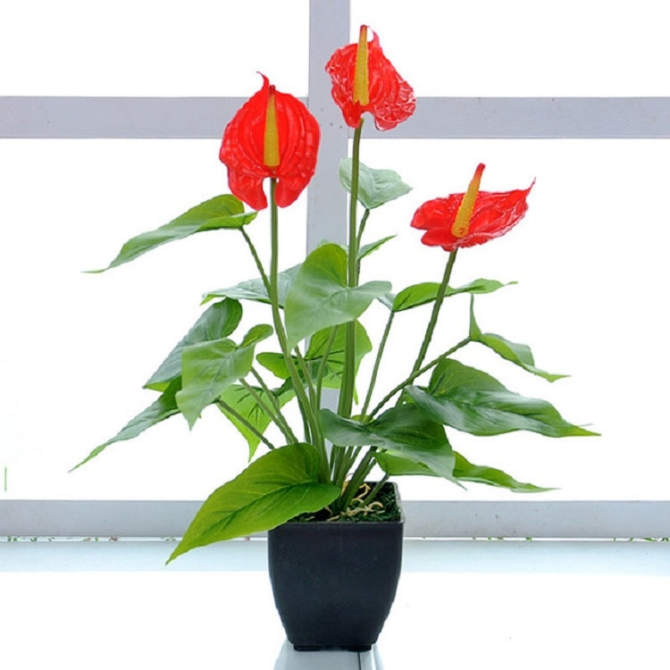 Fiore artificiale Calla Pianta in vaso Decorazione domestica Pianta verde