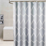 Tenda da doccia Impermeabile Bagno Tende da bagno geometriche grigio chiaro, 80x180cm, 80x200cm, 100x180cm, 100x200cm, 120x180cm, 120x200cm, 150x180cm, 150x200cm, 180x180cm, 180x200cm, 200x180cm, 200x200cm, 220x200cm, 240x200cm, 260x200cm, 280x200cm   ...
