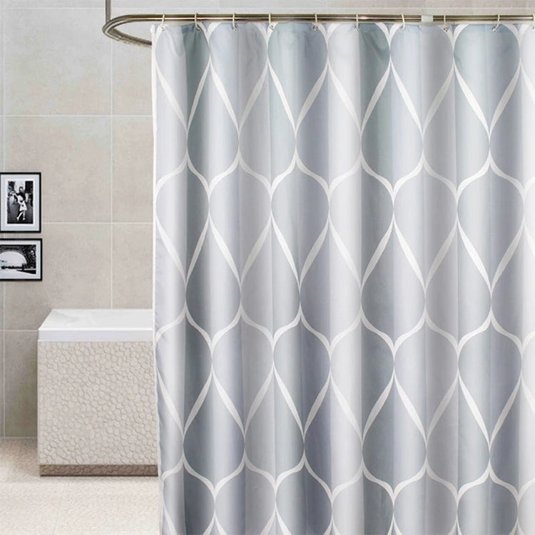 Tenda da doccia Impermeabile Bagno Tende da bagno geometriche grigio chiaro, 80x180cm, 80x200cm, 100x180cm, 100x200cm, 120x180cm, 120x200cm, 150x180cm, 150x200cm, 180x180cm, 180x200cm, 200x180cm, 200x200cm, 220x200cm, 240x200cm, 260x200cm, 280x200cm   ...