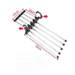Portapantaloni magico per armadio pieghevole telescopico multifunzionale 5 in 1, 5 in 1 Telescopic Rack