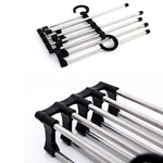 Portapantaloni magico per armadio pieghevole telescopico multifunzionale 5 in 1, 5 in 1 Telescopic Rack