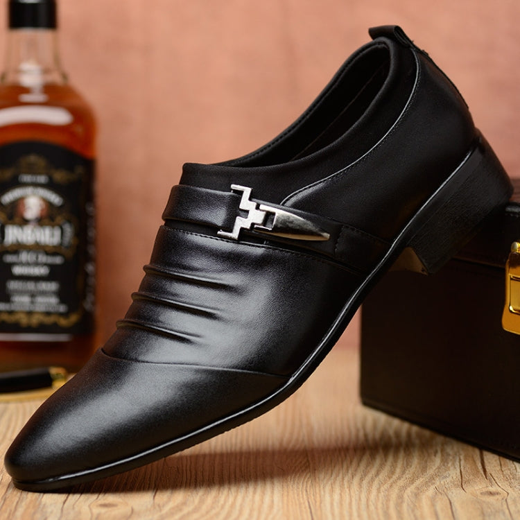 Set da uomo scarpe eleganti da lavoro Scarpe oxford a punta in pelle PU, 42, 43, 44, 45