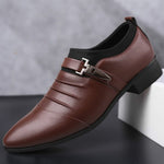 Set da uomo scarpe eleganti da lavoro Scarpe oxford a punta in pelle PU, 42, 43, 44, 45