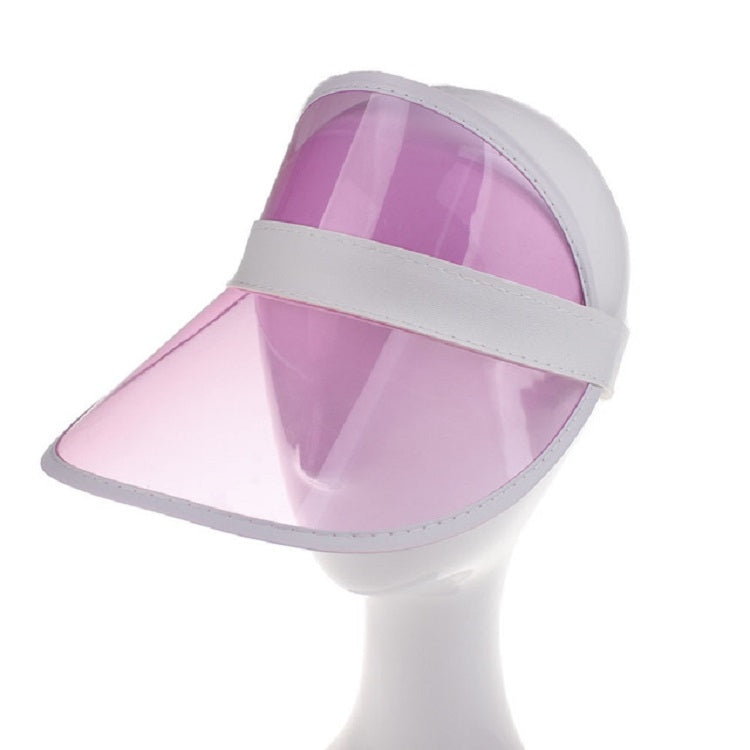 Visiera per cappello da sole trasparente da esterno in PVC da 2 pezzi per uomo/donna