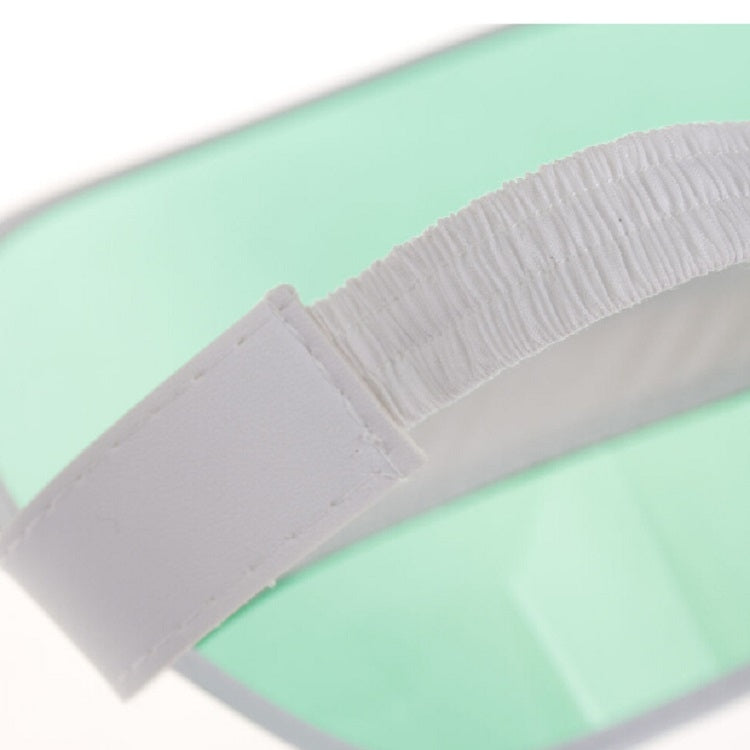 Visiera per cappello da sole trasparente da esterno in PVC da 2 pezzi per uomo/donna