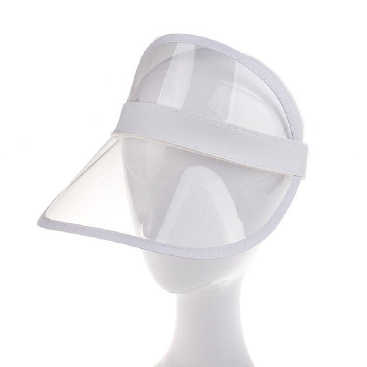 Visiera per cappello da sole trasparente da esterno in PVC da 2 pezzi per uomo/donna
