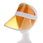 Visiera per cappello da sole trasparente da esterno in PVC da 2 pezzi per uomo/donna