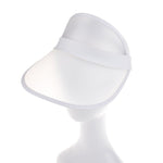 Visiera per cappello da sole trasparente da esterno in PVC da 2 pezzi per uomo/donna