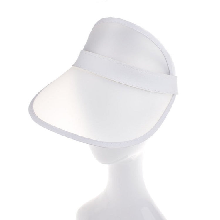 Visiera per cappello da sole trasparente da esterno in PVC da 2 pezzi per uomo/donna
