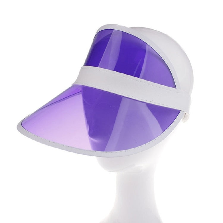 Visiera per cappello da sole trasparente da esterno in PVC da 2 pezzi per uomo/donna