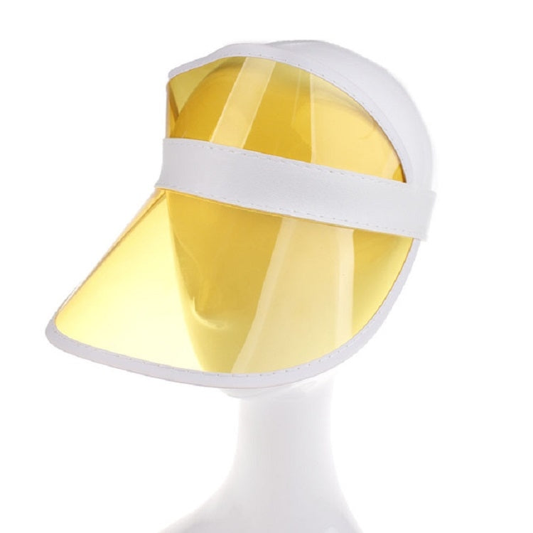 Visiera per cappello da sole trasparente da esterno in PVC da 2 pezzi per uomo/donna