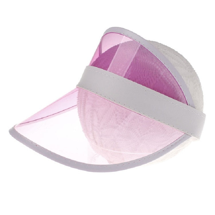 Visiera per cappello da sole trasparente da esterno in PVC da 2 pezzi per uomo/donna