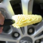 Accessori auto universali per auto Cura dei cerchi per auto Spazzola per lavaggio ruote per pneumatici Manico in plastica Spazzola per pulizia ruote per veicoli Spugna per lavaggio, Wheel Cleaning Brush